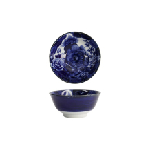 Tokyo Design Studio Schale Japonism Lion Blau, Porzellan, Ø 12,7 × 6,8 cm, 350 ml