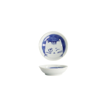 Tokyo Design Studio Bowl Neko Maruke White, Porcelain, Ø 10 × 2.5 cm, 100 ml