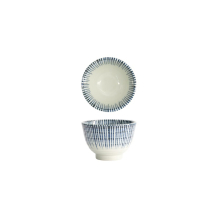 Tokyo Design Studio Teetasse Shin Tokusa Weiß/Blau, Porzellan, Ø 9,3 × 6,1 cm, 180 ml