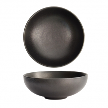 TDS, Yuzu Black Round Bowl, Ø 16x5.9cm 630ml, Item No. 20386