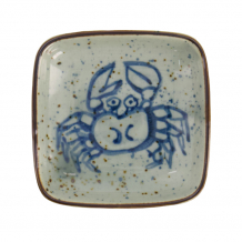 TDS, Soja-Saucen Schale, Crab, Blau, 9 x 1,6 cm, Art.-Nr. 20609
