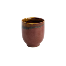 TDS, Tea cup, Yunomi Nuri wake -Tetsuaka, Ø 7x8.4cm 200ml, Item No. 20663