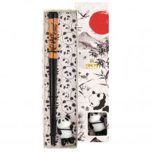 Chopsticks inclusive Rest, Giftset, Panda - Item No. 20718