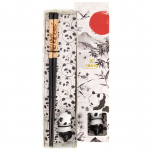 Chopsticks inclusive Rest, Giftset, Panda - Item No. 20719