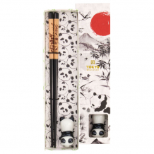 Chopsticks inclusive Rest, Giftset, Panda - Item No. 20722