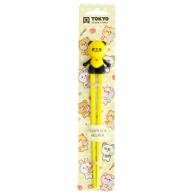 TDS, Kids-Chopsticks, Kitchenware, 22 cm, Panda, Yellow - Item No. 20728