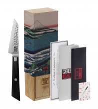 TDS, Kotai Bunka Paring Knife (universal knife) with Bamboo Box, Kitchenware, 9 cm, Item No.: 20849