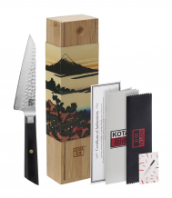 TDS, Kotai Petty Bunka Knife (universal knife) with Bamboo Box, Kitchenware, 13.5 cm, Item No.: 20850