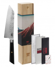 TDS, Kotai Santoku Bunka Knife (universal knife) with Bamboo Box, Kitchenware, 17 cm, Item No.: 20851