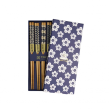 TDS, Chopstick Set, Blue, 5 pair, Item No. 20908