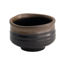 TDS, Matcha Bowl Kuro-Matt-Nuriwake, Black, Ø 7.4x4.9 cm, Item No. 20943