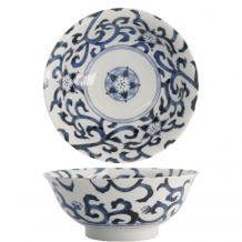 TDS, Ramen Bowl, Mixed Bowls, Goben-Karakusa, Ø 21 x 8.7 cm, 1300 ml, Blue - Item No. 20960
