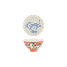 Tokyo Design Studio Reis-Schale, Kawaii-Tiger, Rot, Ø 11.5x6cm, 300ml