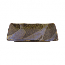 TDS, Large Plate, Aurora Bk, 21cmx13.5cmx2.8cm, Item No. 21047