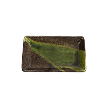 Tokyo Design Studio Sushi-Platte Amanogawa Grün, Porzellan, 21 × 13,5 × 2,8 cm
