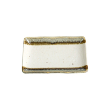 Tokyo Design Studio Großer rechteckiger Teller Shiratsu Mashiko Weiß, Porzellan, 21 × 13,5 × 2,8 cm