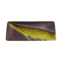 Tokyo Design Studio Serving Platter Yuzucha Nagashi Black/Gold, Porcelain, 28.5 × 12.5 × 2.5 cm