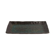TDS, Large Plate, Kurosakura Toruko Blue,  31x16.5x3cm, Item No. 21073
