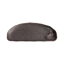 Tokyo Design Studio Serving Platter Hyosho Brown, Porcelain, 27.5 × 12 × 2.5 cm