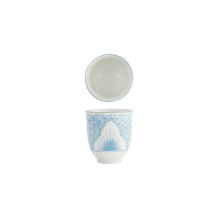 Tokyo Design Studio Mug Lily Flower Light Blue, Porcelain, Ø 7.8 × 8.2 cm, 250 ml