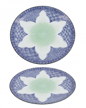 TDS, Teller, Lily Flower, Blau, Ø 20x3cm - Art Nr. 21152