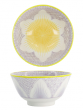 TDS, Small Tayo Bowl, Lily Flower , Purple, Ø 13.5x6.8 cm, 300 ml - Item No: 21159