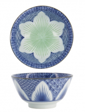 TDS, Small Tayo Bowl, Lily Flower , Blue, Ø 13.5x6.8 cm, 300 ml - Item No: 21160