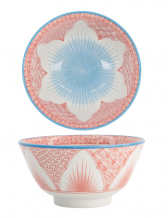 TDS, Small Tayo Bowl, Lily Flower , Red, Ø 13.5x6.8 cm, 300 ml - Item No: 21161