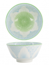 TDS, Small Tayo Bowl, Lily Flower , Light Blue, Ø 13.5x6.8 cm, 300 ml - Item No: 21162