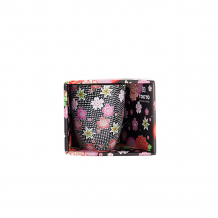 TDS, Kawaii Blume Tasse mit Geschenkbox, Schwarz, Ø 8.5x10.2cm, 300 ml, Art.-Nr. 21175
