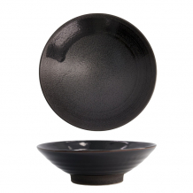 TDS, Ramen Bowl, Black Brush, Black, Ø24.5x7.5cm -Item no. 21206