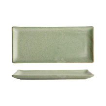 Tokyo Design Studio Serving Platter Vert Sauge Green, Porcelain, 28.5 × 12.5 cm