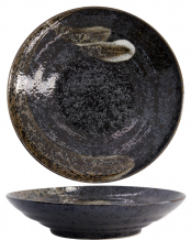 TDS, tiefer teller, Arahake, schwarz/braun, Ø 29 x 6 cm, Art.-Nr.  21430