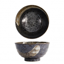TDS, Tayo-Schale, Arahake, schwarz/braun, Ø17x9cm, Art.-Nr.  21432