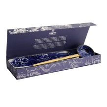 TDS, Sushi Geshenk-Set mit Essstäbchen, Japonism Carp, Blau, 3tlg, 28,5x14cm + 9x3cm, Art.-Nr. 21519