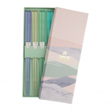 TDS, Chopstick Set, Blue, 4 pair, Item No. 21537