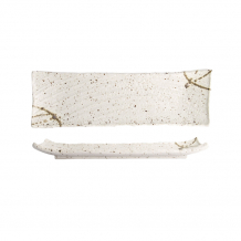 TDS, Großer Teller Karesansui Weiß, 41x13x3cm, Art.-Nr. 21577