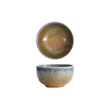 Tokyo Design Studio Tayo-Schale Mino Yaki Reef Blue (Blau/Braun), Keramik, Ø 12,7 × 7 cm, 550 ml