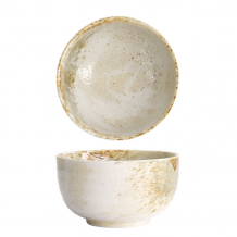 TDS, Tayo Bowl, Yukishino, White/Brown, Ø 12.7x7 cm, 550 ml -Item no. 21584