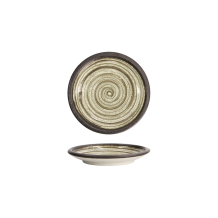 Black/White Asashio Round Plate at g-HoReCa (picture 1 of 5)