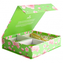 TDS, Kawaii Blume Sushi Teller Geschenkset, 4 mit Essstäbchen Grün, Art.-Nr. 21663
