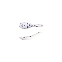 Tokyo Design Studio Soup Spoon Kawaii Maneko Blue, Porcelain, 13.8 cm