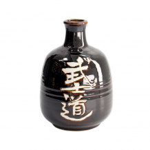 TDS, Sake Bottle Deco, 16.5cm, Black (Bushido), Item no. 21761