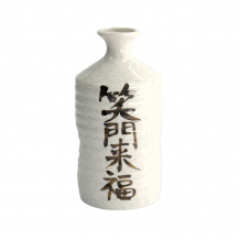TDS, Sake Bottle Deco, 20cm, White(Shomon Raifuku), Item no. 21763