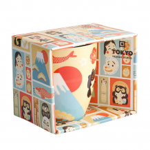 TDS, Kawaii Japan-B Tasse mit Geschenkbox, Rot, Ø 8.5x10.2cm, 380 ml, Art.-Nr. 21776