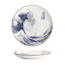 TDS, Teller, Hokusai, Blau/Weiß, Ø 18.3cm, Art.-Nr. 21889