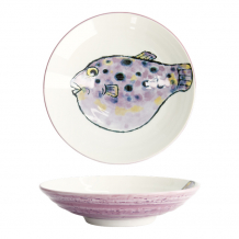 TDS, Tiefer Teller, Seafood, Ø 21,7 x 5,2 cm, 900 ml, Blowfish Fugu, Lila- Art Nr. 21943
