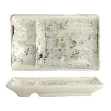 TDS, Divided Plate, Hell Blau/Weiß, 21x13x2,5cm, Art.-Nr. 21995