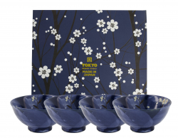 TDS, 4 Schalen Set, Blue Sakura, Ø 15.7 cm, Art.-Nr. 22025