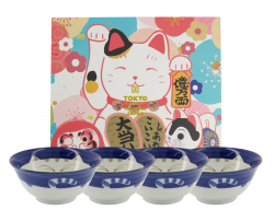 TDS, 4 Bowls Set, Kawaii Toya Bowls, Ø 14.8 cm, Item No. 22038